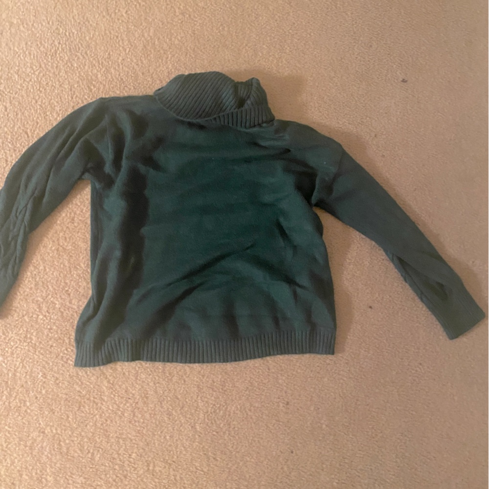 St John’s Bay Quality Apparel Forest Green Turtleneck Sweater
